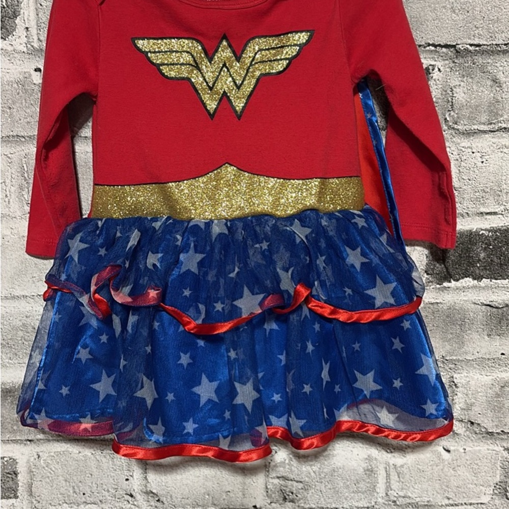 Wonder Woman Kids Costume - Red, Gold, and Blue